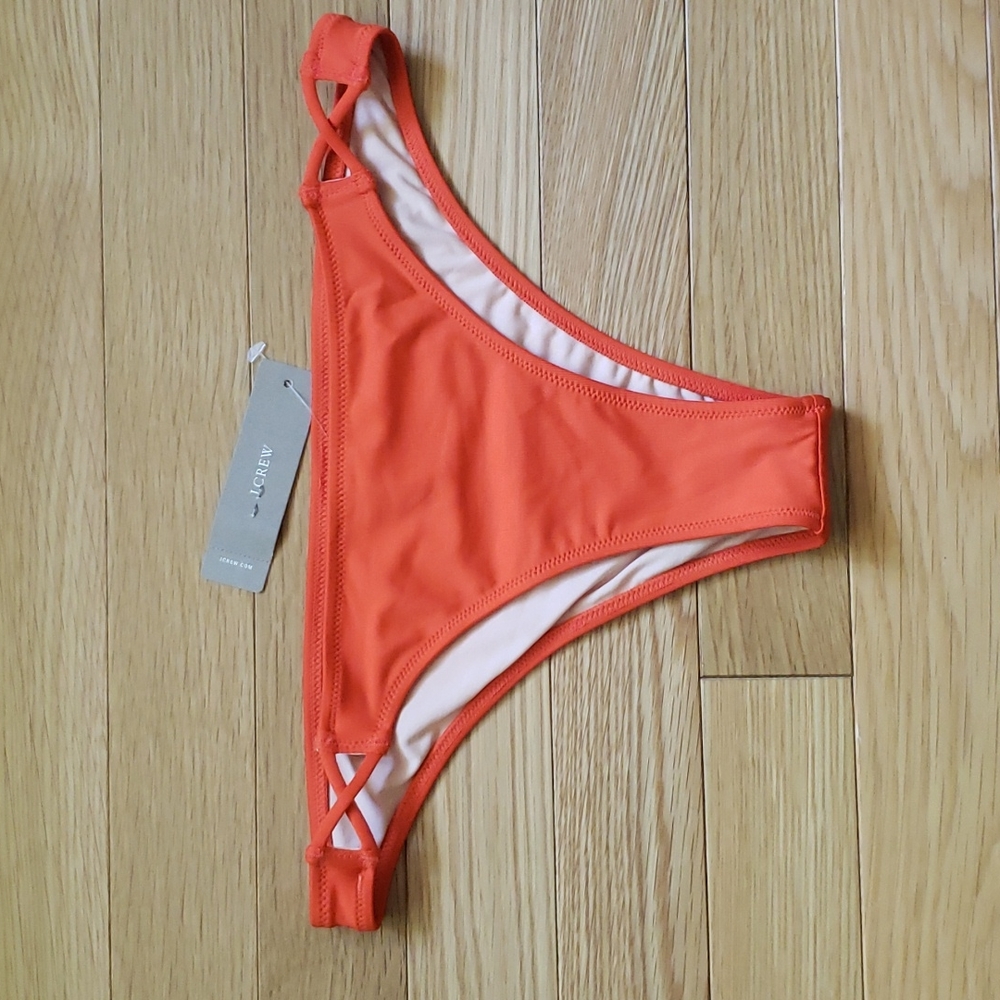 NWT J Crew Orange Bikini Bottoms